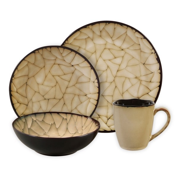 Gibson Zambezi 16 pc Round Dinnerware Set