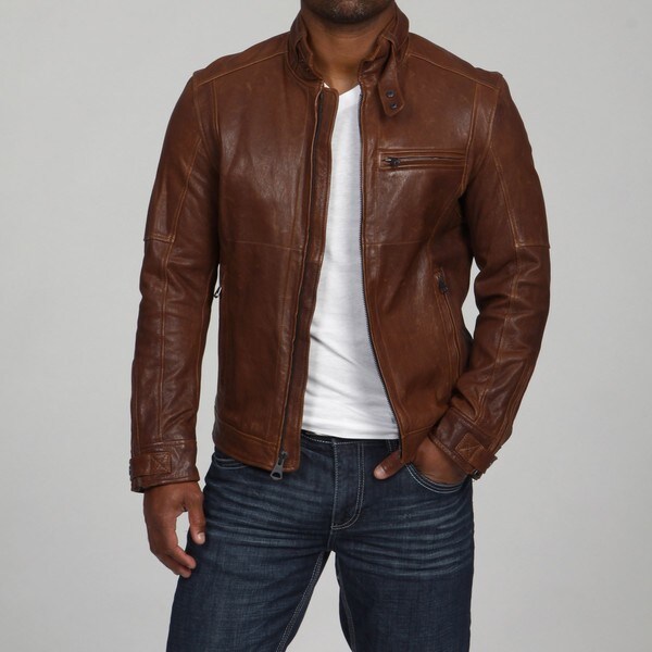 Andrew Marc Men S Dante Washed Lamb Leather Motorcross Jacket Andrew Marc Men S Dante Washed Lamb Leather Motorcross Jacket
