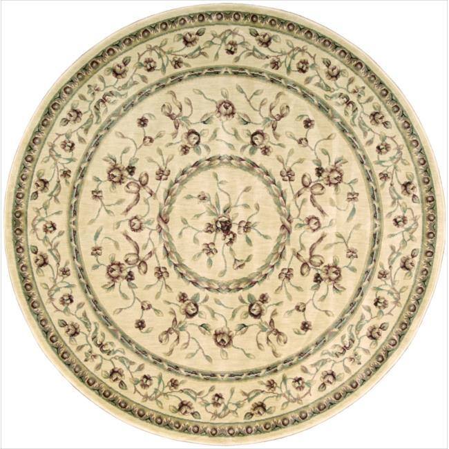 Nourison Belize Ivory Rug - 5'3" Round