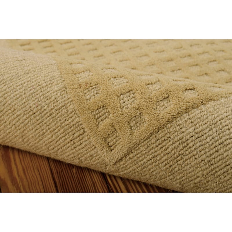 Nourison Westport Solid Border Hand-tufted Wool Area Rug