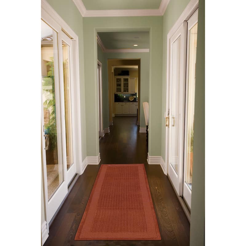 Nourison Westport Solid Border Hand-tufted Wool Area Rug