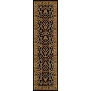 Traditional Black Runner (2'3 x 7'10) Runner Rugs