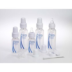 Brown/'s BPA Free Polypropylene Natural Flow 5 Bottle Newborn Feeding Set NEW Dr