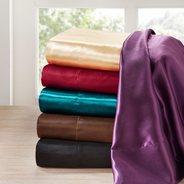 Bed bath and beyond best sale satin sheets