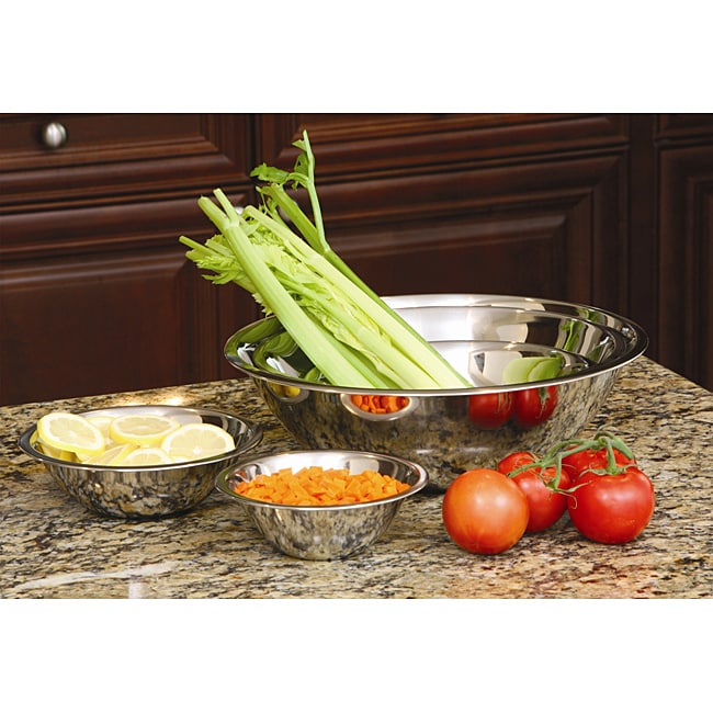 stainless mixing bowl set