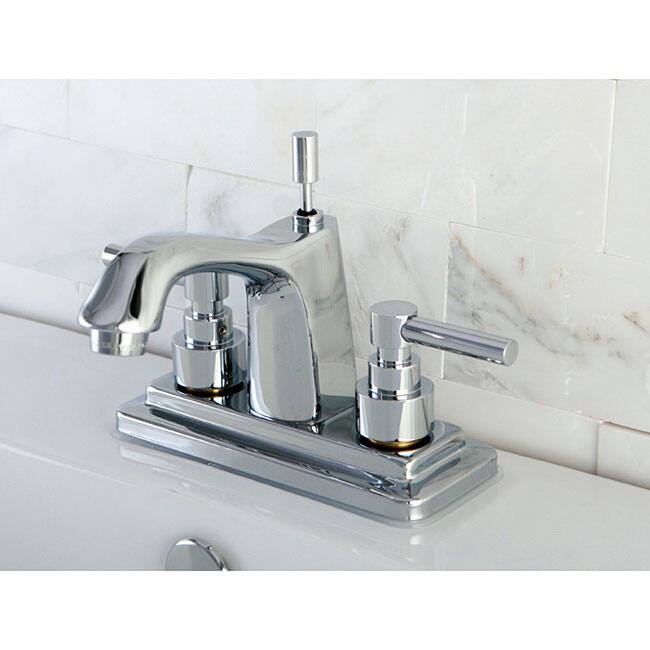 Chrome 4-inch Centerset Bathroom Faucet