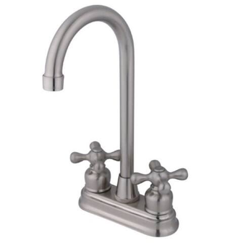 Satin Nickel Two-handle Bar Faucet