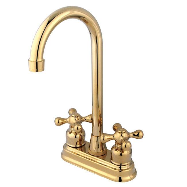 Kingston Brass Polished Brass Two-handle Bar Faucet