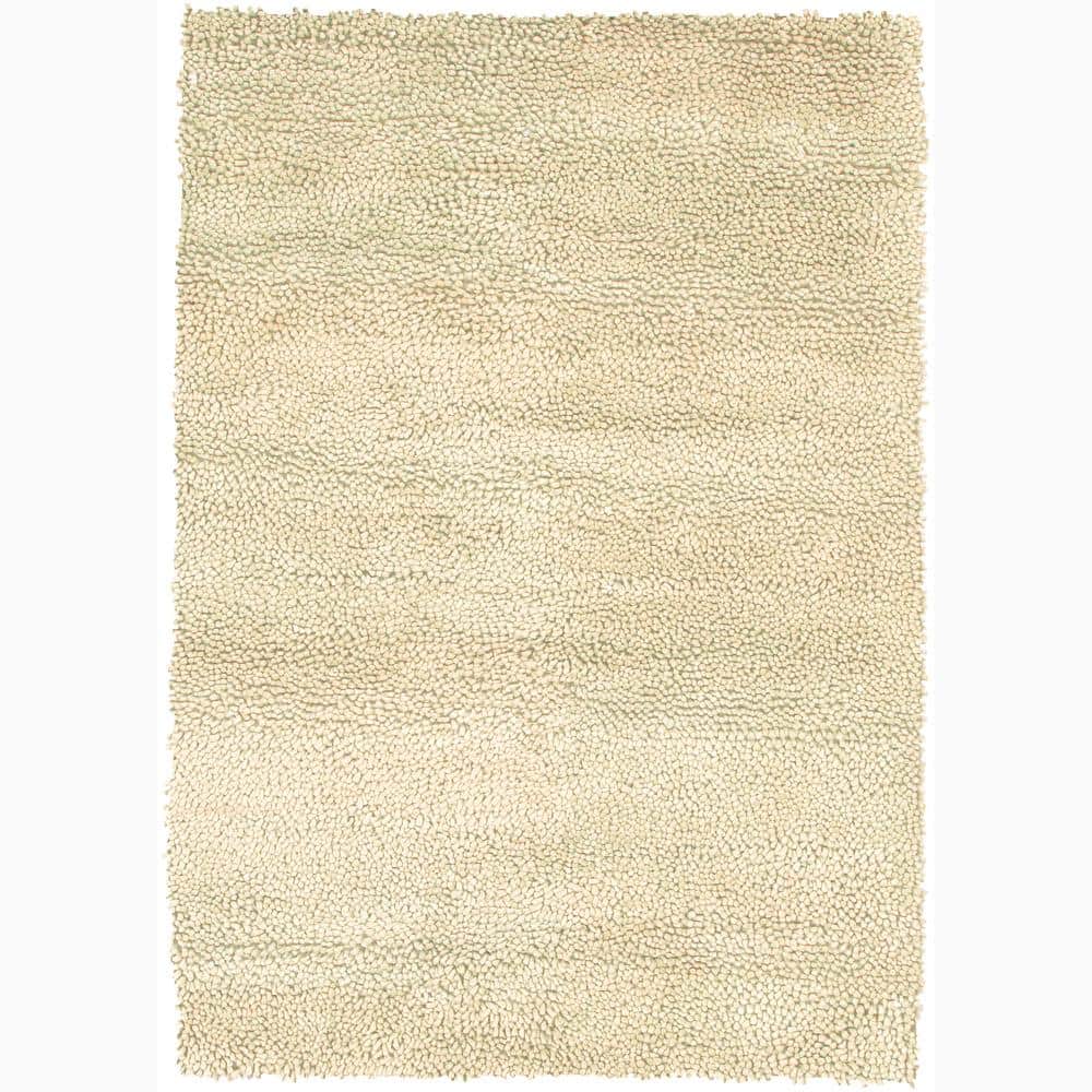 Artist's Loom Hand-woven Wool Shag Rug (5'x7'6) - 5' x 7'6"