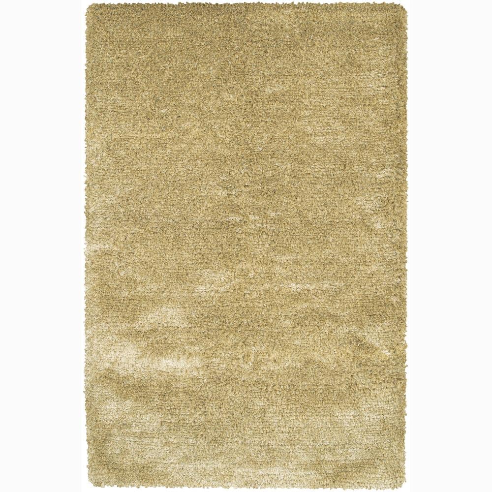 Handwoven Beige Mandara Shag Rug (2 X 3)