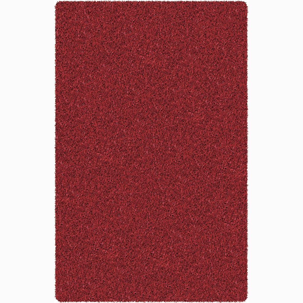 Handwoven Rusty Red Mandara Shag Rug (26 X 76)