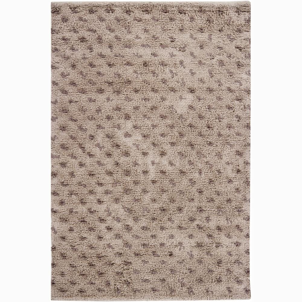 Handwoven One inch Brown Mandara New Zealand Wool Rug (79 Round)