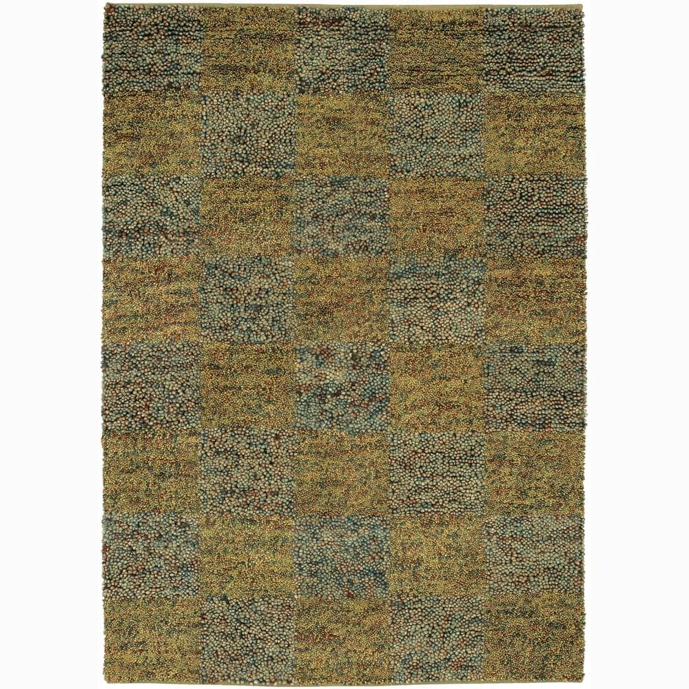 Handwoven Casual Mandara New Zealand Wool Shag Rug (79 Round)