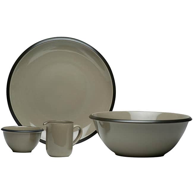 Hampshire Grey 4-piece Serveware Set