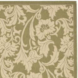 Safavieh Courtyard Green Cream Indoor Outdoor Rug 6 7 X 9 Thumbnail Safavieh Courtyard Green Cream Indoor Outdoor Rug 6 X27