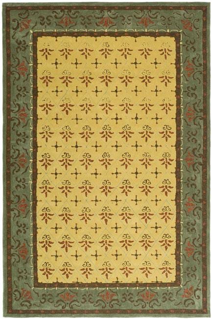 Hand hooked Morocco Beige/ Red Polypropylene Rug (4 X 6)