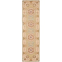 Safavieh Handmade French Tapis Trista Shabby Chic Oriental Wool Rug Overstock 6030461 2 6 X 12 Runner Soft Green Beige