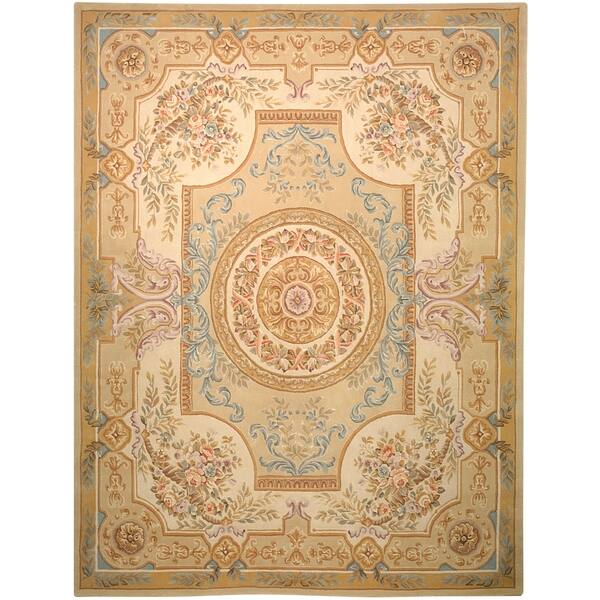 Safavieh Handmade French Tapis Trista Shabby Chic Oriental Wool Rug Overstock 6030461 2 6 X 12 Runner Soft Green Beige