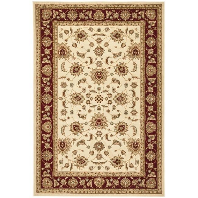 Majesty Extra Fine Cream/ Red Rug (4 X 6)