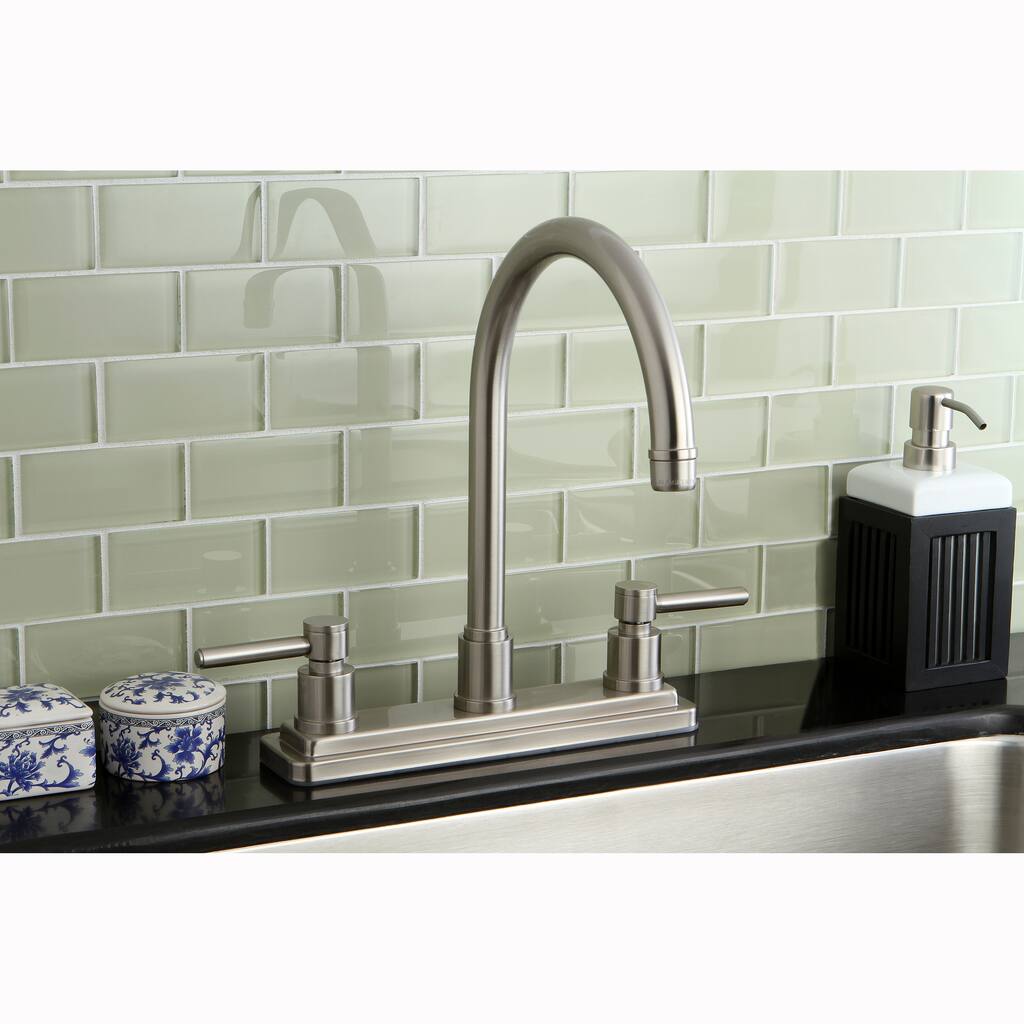 Claremont Satin Nickel 8-inch Kitchen Faucet