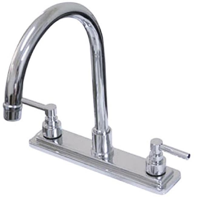 Shop Claremont Chrome 8 Inch Kitchen Faucet Free Shipping Today   Claremont Chrome 8 Inch Kitchen Faucet L13713361 