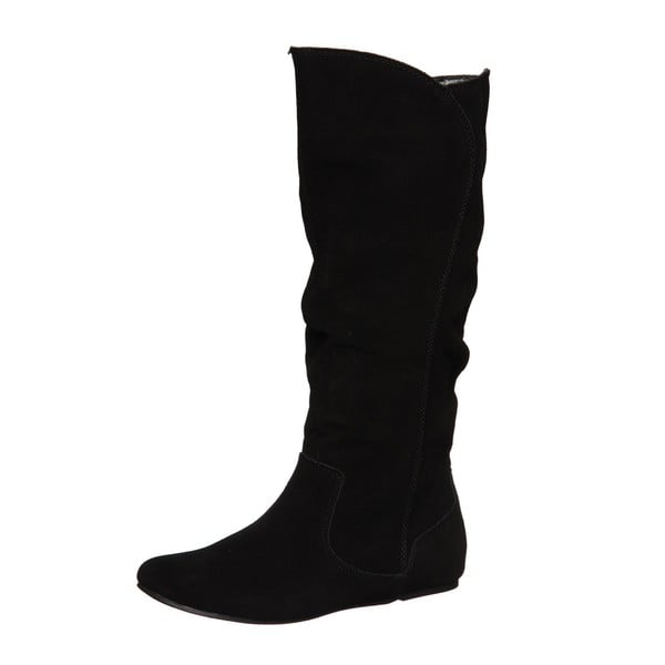 womens black slouch boots