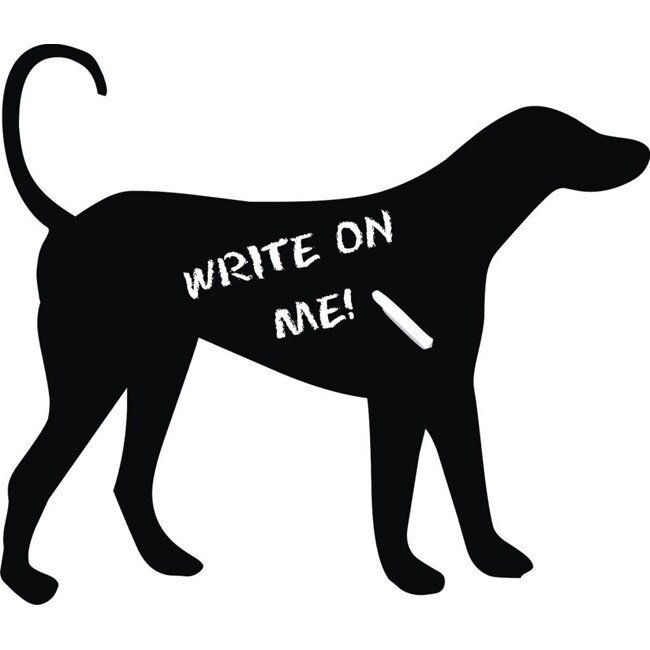 Shop Vinyl Attraction 'Dog Chalkboard' Vinyl Decal On Sale Free