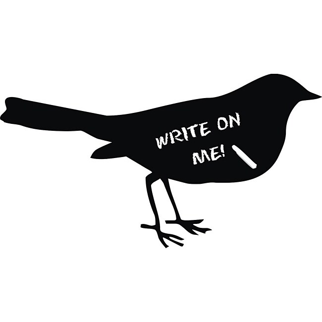 Vinyl Attraction Bird Dark Grey Chalkboard Decal Free Shipping On