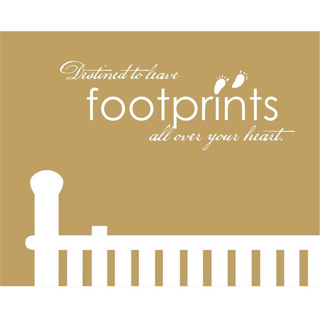 Vinyl Attraction 'Destined To Leave Footprints All Over Your Heart' Vinyl Decal
