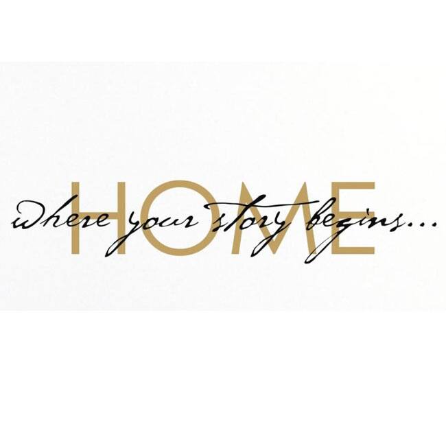 Vinyl Attraction 'Home: Where Your Story Begins' Vinyl Wall Decal
