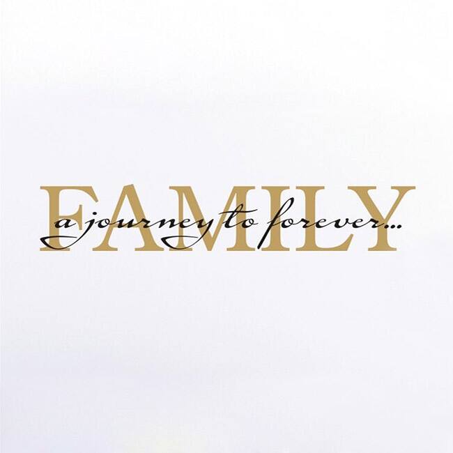 Vinyl Attraction 'Family. A journey to forever.' Vinyl Wall Decal