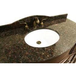 Granite Top 48- Inch Single Sink Bathroom Vanity - Overstock - 6032870