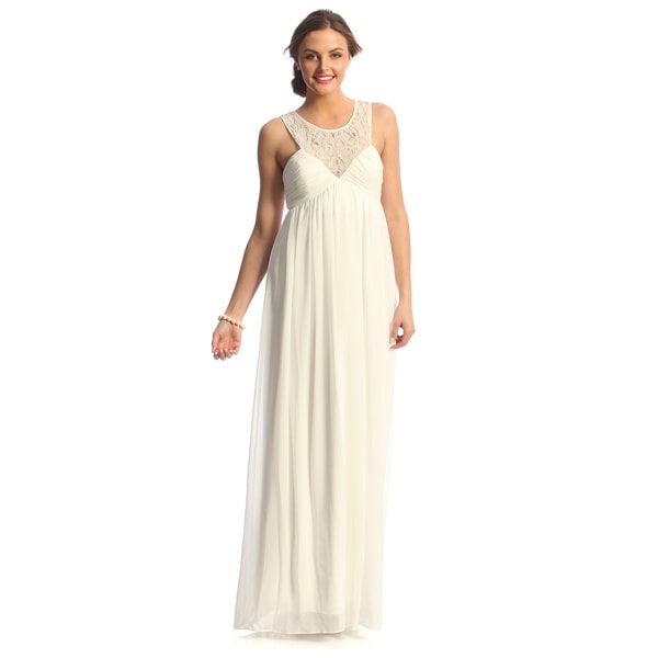 Shop Decode 1.8 Womens Long Ivory Social Dress - Free Shipping Today ...