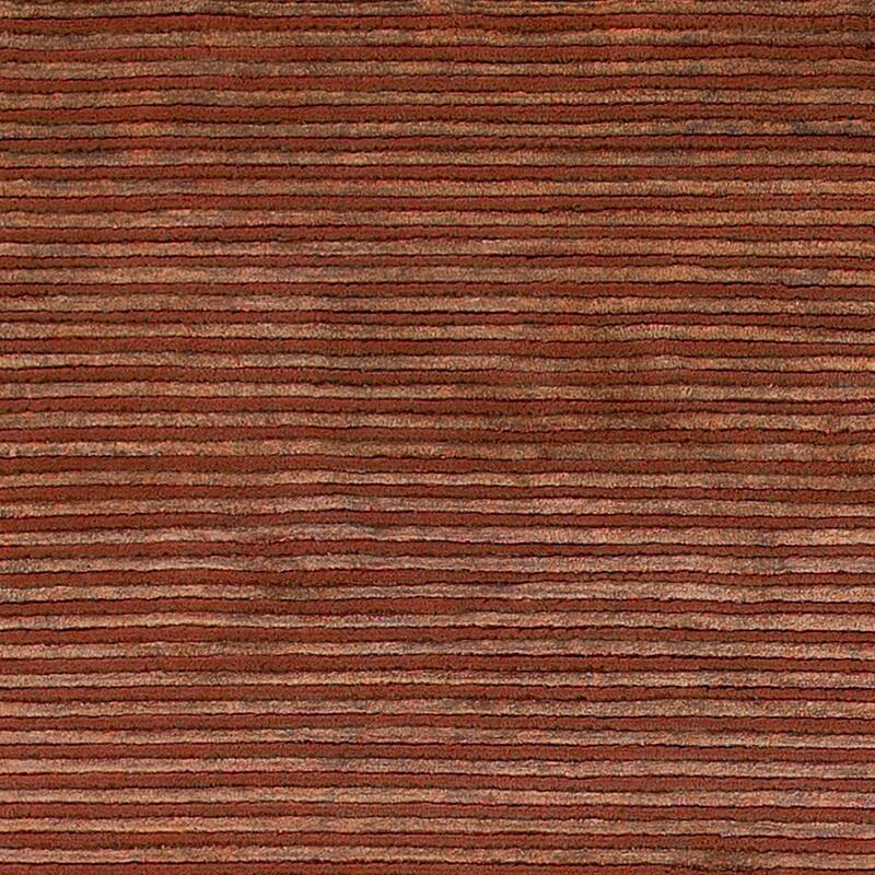 Hand-knotted Solid Brown Lawton Semi-worsted New Zealand Wool Area Rug - 8' x 11' - 8' x 11'
