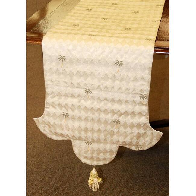 Corona Decor Italian Shaped Palm Tree Table Runner