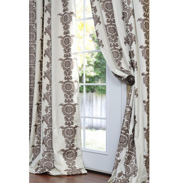 Exclusive Fabrics Ralston Faux Silk 84-inch Curtain Panel