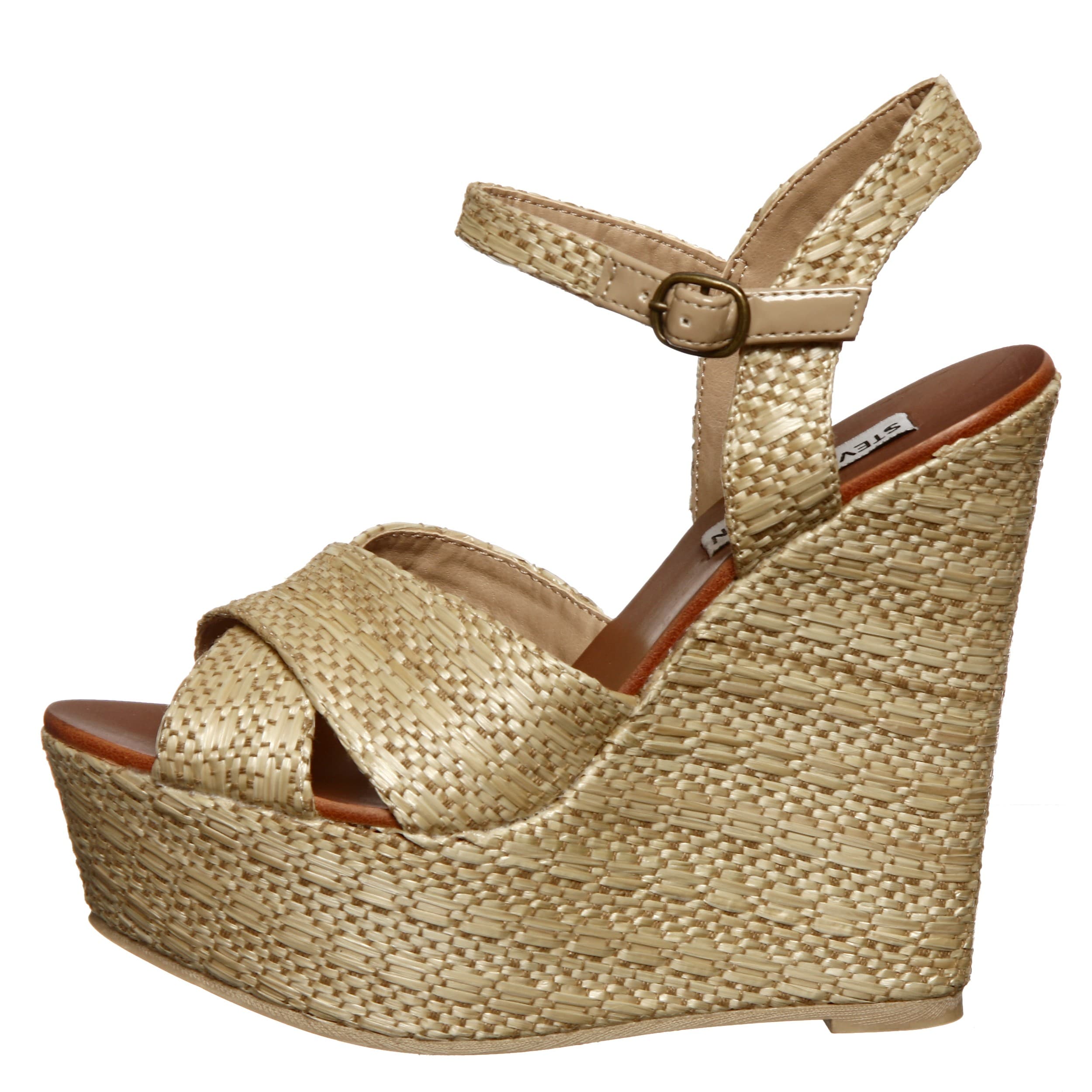 steve madden raffia wedge