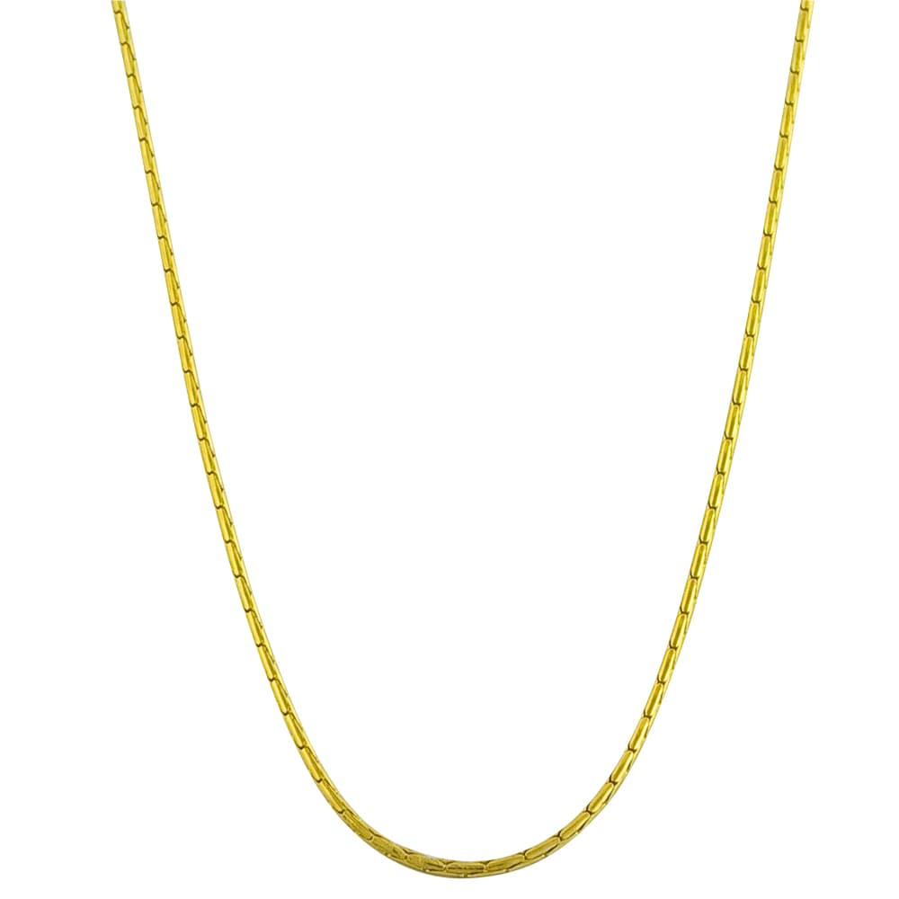 Fremada 18k Yellow Gold 1.1-mm Round Forzentina Chain
