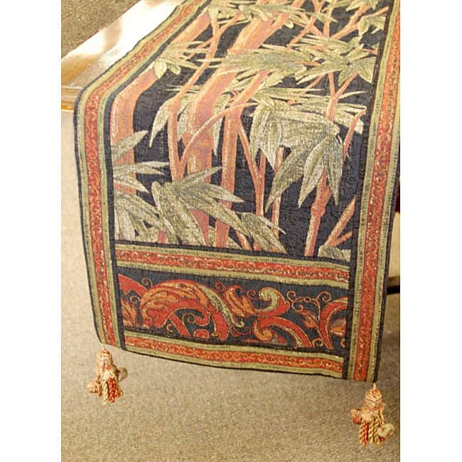 Corona Decor Italian Woven Tropical Table Runner