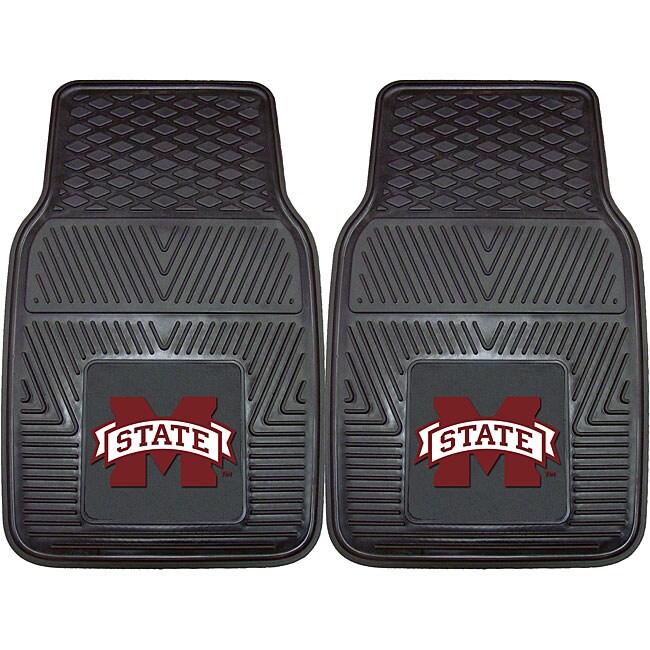 Fanmats Mississippi State 2 piece Vinyl Car Mats (100 percent vinylDimensions 27 inches high x 18 inches wideType of car Universal)