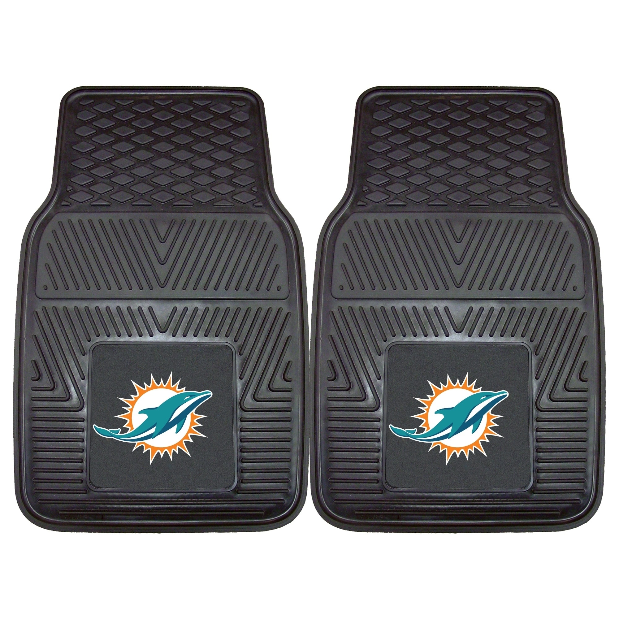 Fanmats Miami Dolphins 2 piece Vinyl Car Mats