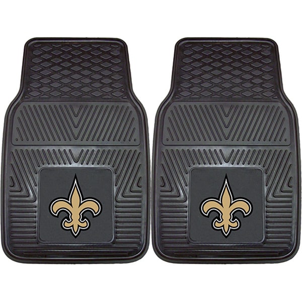 Fanmats New Orleans Saints 2 piece Vinyl Car Mats Fanmats Floor Mats