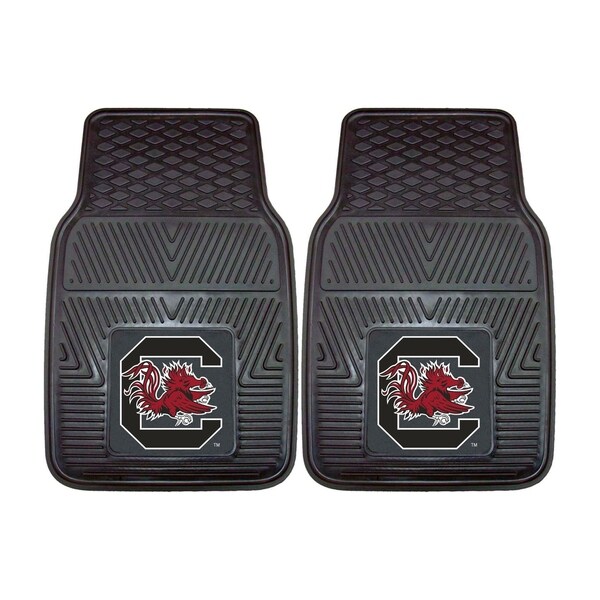 University of South Carolina 2 Piece Vinyl Car Mat Set 17"x27"
