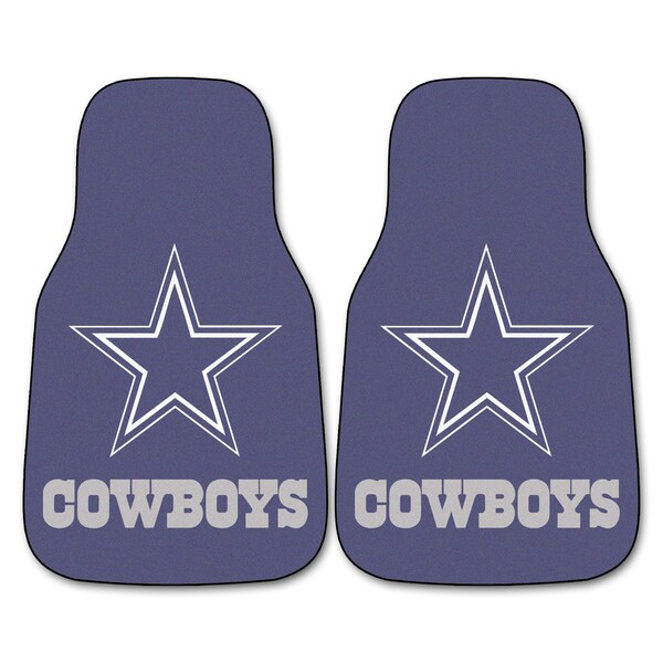 Fanmats Dallas Cowboys 2-piece Carpeted Car Mats