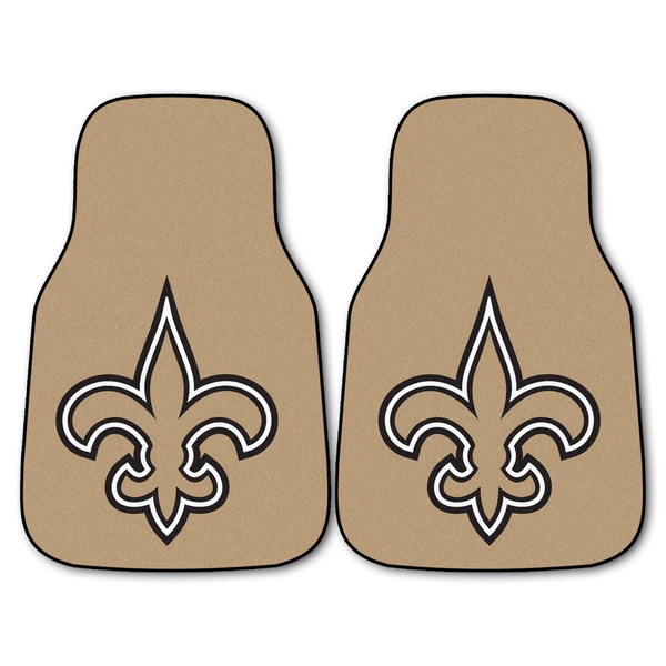 Fanmats New Orleans Saints 2 piece Carpeted Car Mats Fanmats Floor Mats