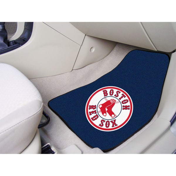 Shop Fanmats Boston Red Sox 2 Piece Carpeted Nylon Car Mats Free