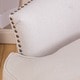 preview thumbnail 5 of 7, Tafton Tufted Natural Fabric Club Chair by Christopher Knight Home