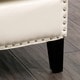 preview thumbnail 6 of 5, Austin Ivory Bonded Leather Club Chair by Christopher Knight Home