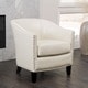 preview thumbnail 1 of 5, Austin Ivory Bonded Leather Club Chair by Christopher Knight Home