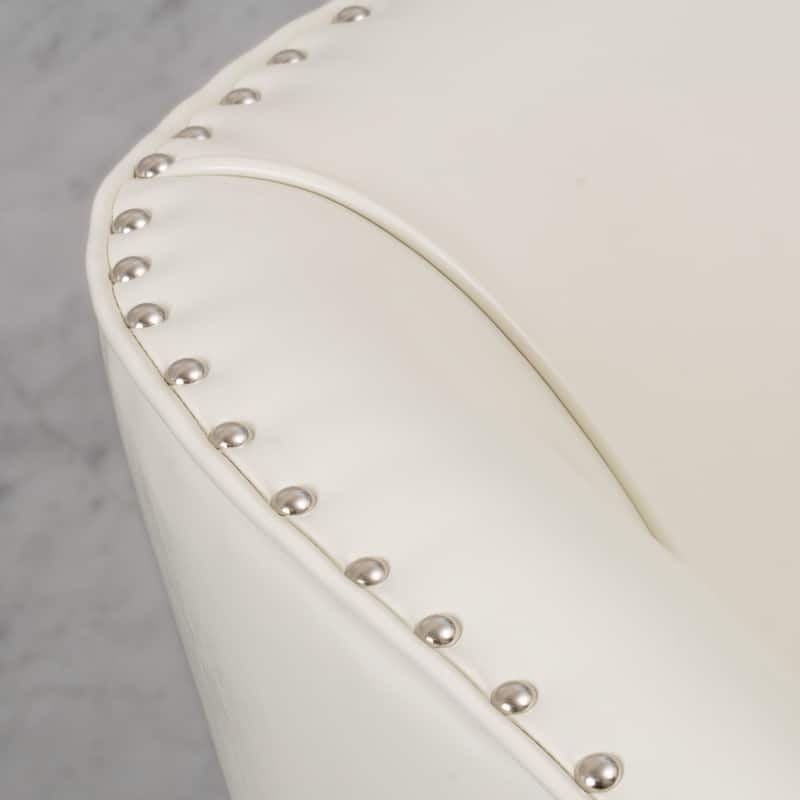 Austin Ivory Bonded Leather Club Chair by Christopher Knight Home